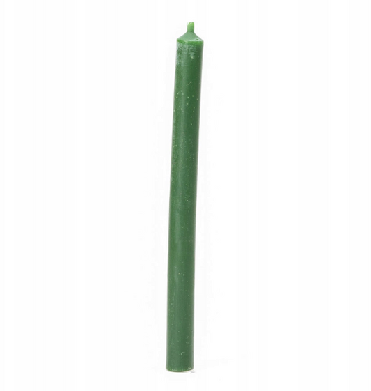 Świeca z wosku pszczelego 15 cm – zielona