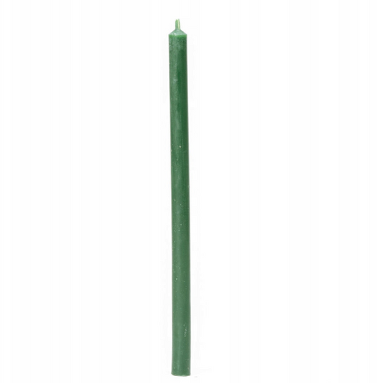 Świeca z wosku pszczelego 22 cm – Zielona