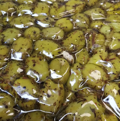 Oliwki bez pestek zielone marynowane łagodne 4 kg
