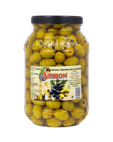 Oliwki Chalkidiki bez pestek 1,8 kg