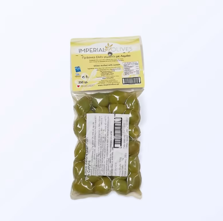 Oliwki Zielone Nadziewane Skórką Cytrynową – 250 g