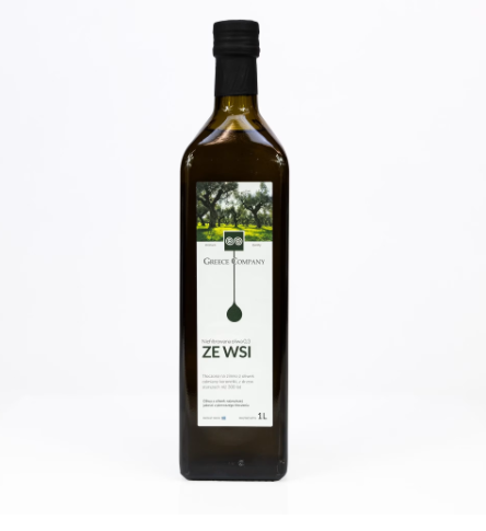 Oliwa z oliwek ZE WSI niefiltrowana Extra Virgin łagodna 0,3% 1 l